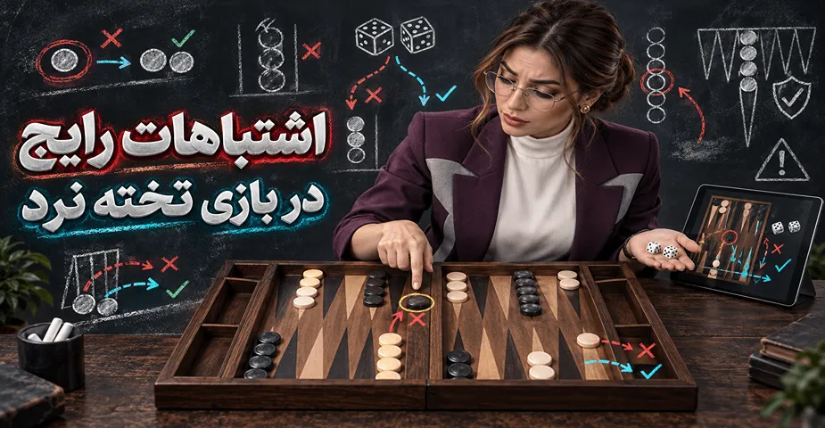 اشتباهات رایج در بازی تخته نرد